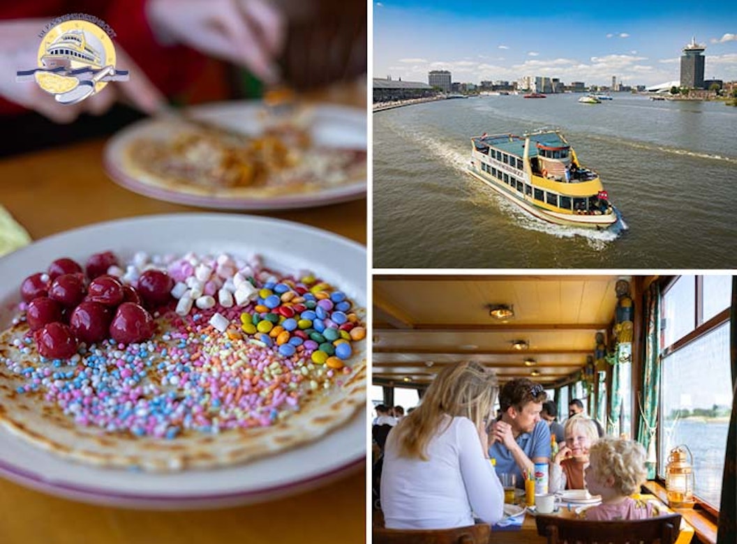 Rondvaart + onbeperkt pannenkoeken Pannenkoekenboot