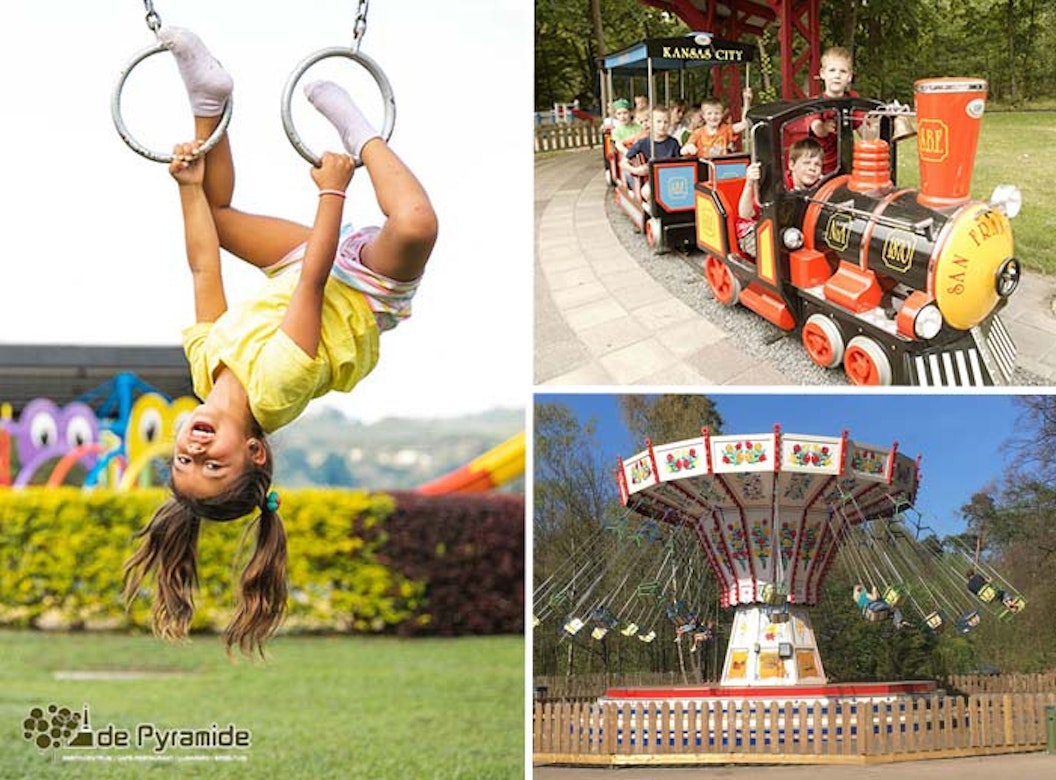 6 speelmunten Lunapark bij de Pyramide van Austerlitz
