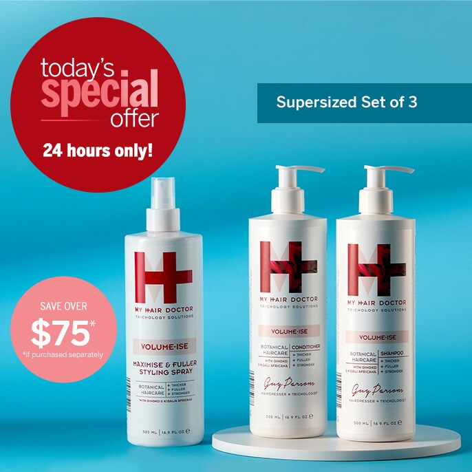 Today's Special Offer My Hair Doctor Volume-ise S&C 500ml w/ NEW Maximise Spray Supersize 500ml