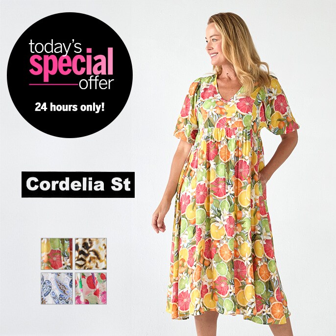Today's Special Offer Cordelia St Summer Fun Rayon Dress