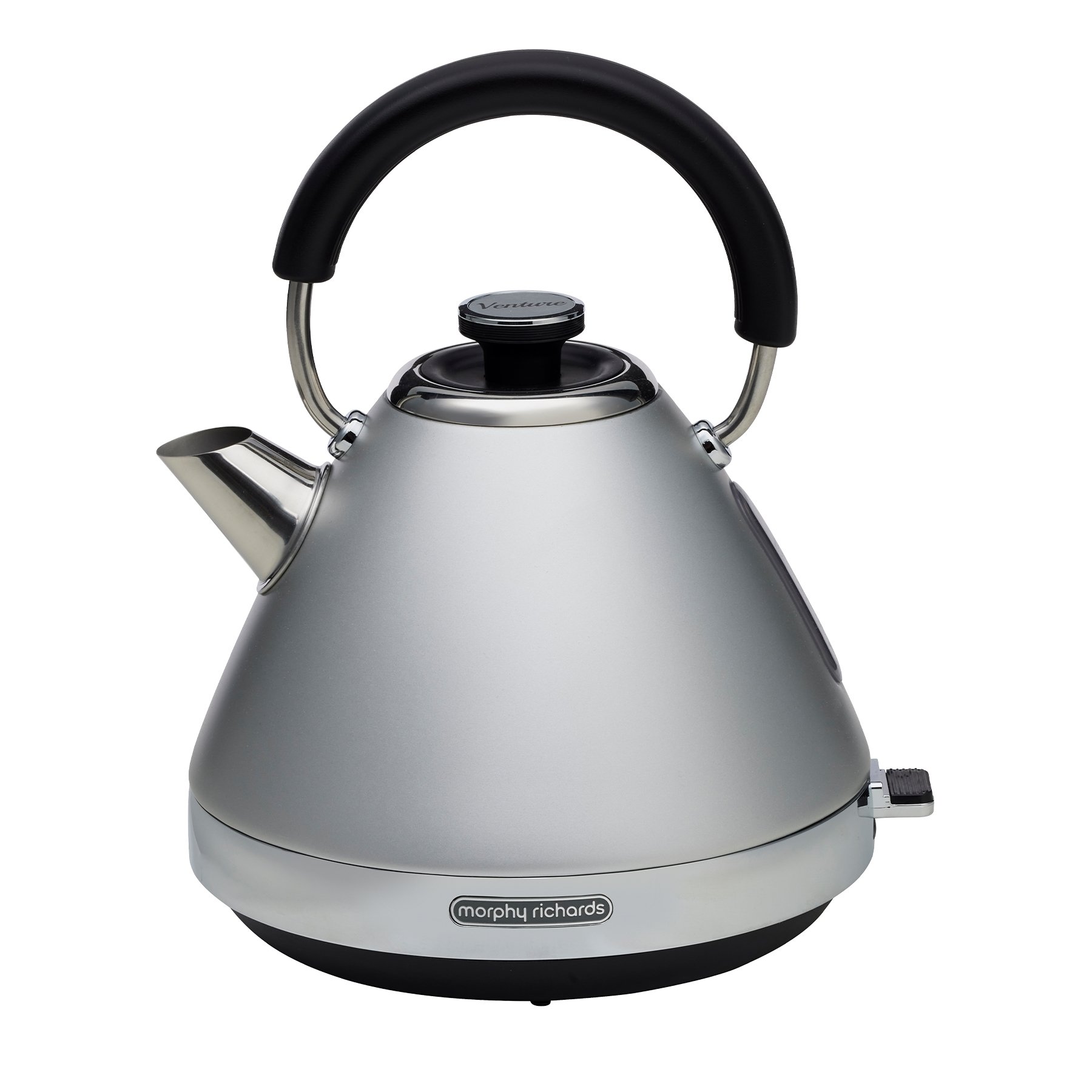 Morphy Richards Venture Pyramid Kettle - Steel Grey
