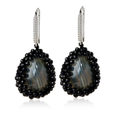 Hilary Joy Couture Gemstone Earrings Sterling Silver