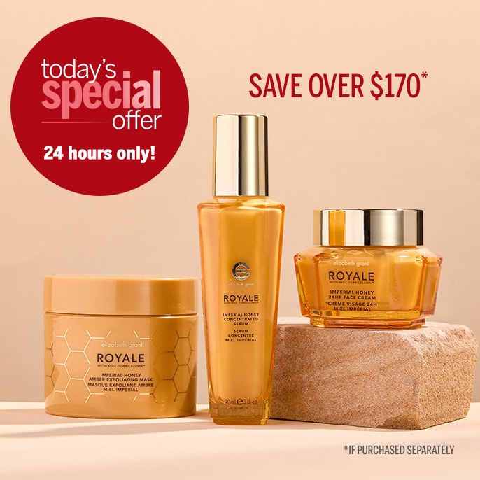 Today's Special Offer Elizabeth Grant Royal Imperial Honey Three Piece Skincare Collection