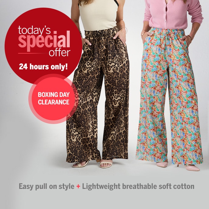 Today's Special Offer Sass Denim 100% Cotton Panna Pant with Elastic Waistband