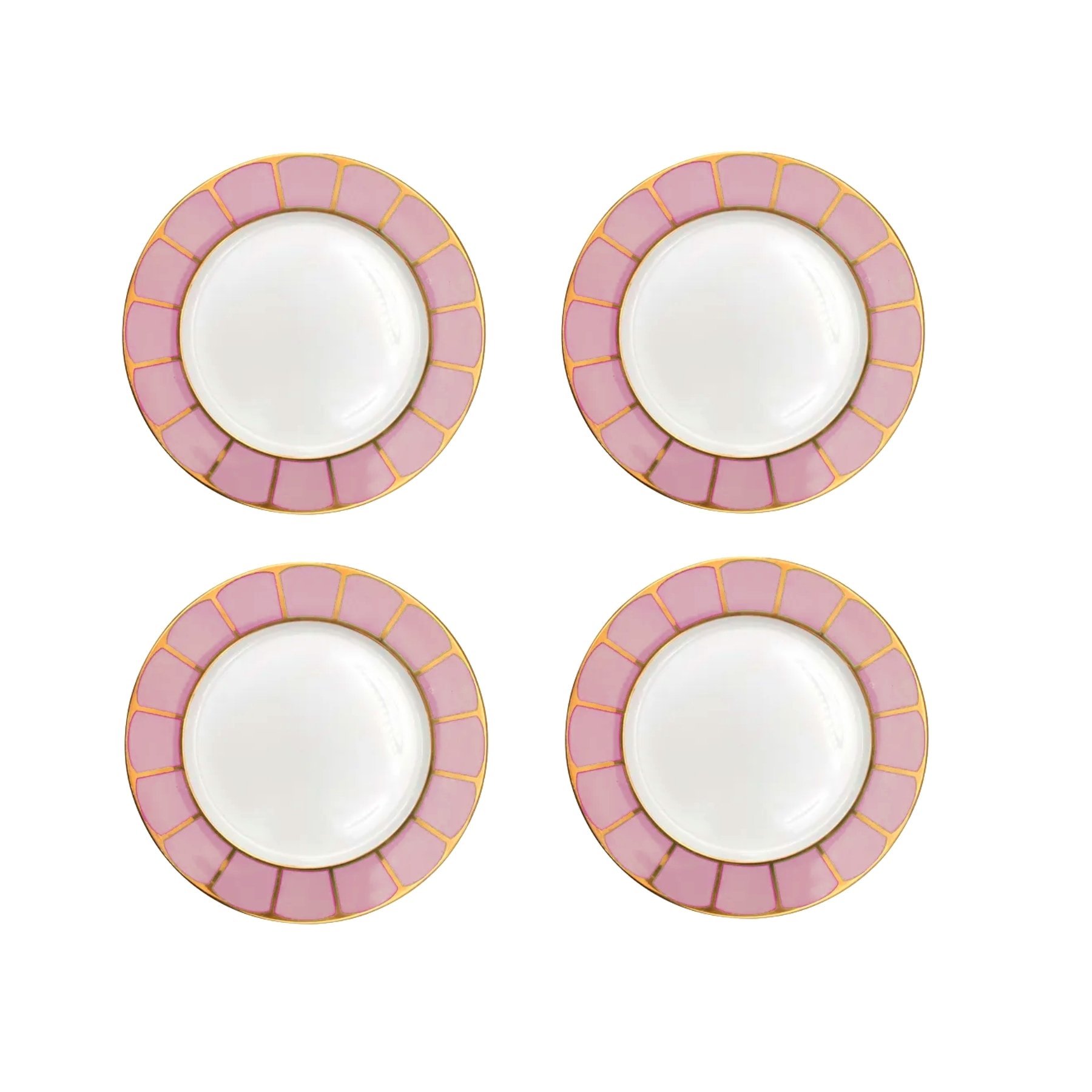 La Casa Homewares Sicily Large Dinner Plate Set of 4 Pink