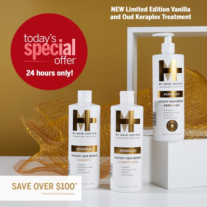 Today's Special Offer My Hair Doctor Keraplex S&C 500ml w/ Ltd Edn Keraplex Treatment