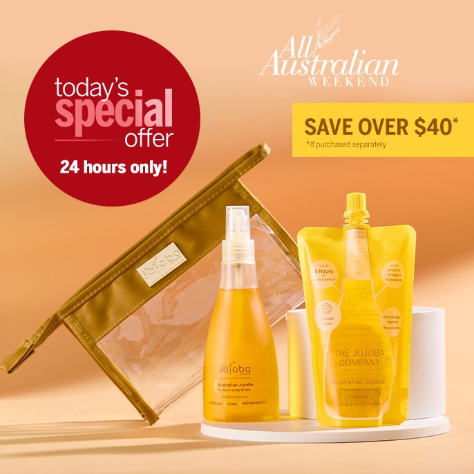 Today's Special Offer The Jojoba Company Australian Jojoba 250ml & 200ml SS Duo