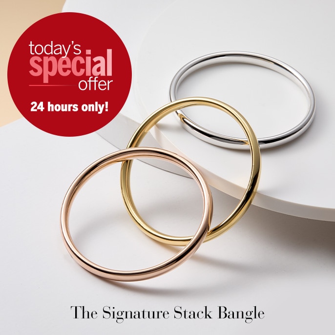 Today's Special Offer Oro Nuovo 14ct Gold High Polished Bangle 66mm x 66mm