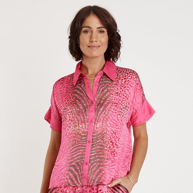 Lula Soul Viscose Satin Maasai Shirt
