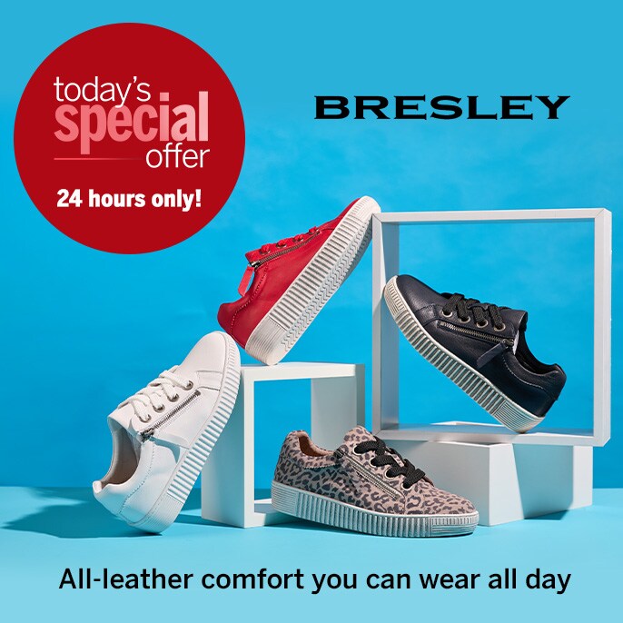 Today's Special Offer Bresley Gelato Ginny Leather Lace-up Sneaker with Side Zip
