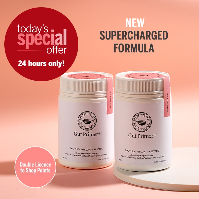 Today's Special Offer Carla Oates NEW Formulation Gut Primer Soothe+Relieve+Restore 140g Duo