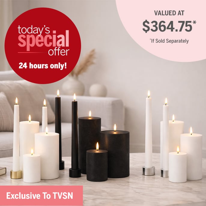 Today's Special Offer Enjoy Living Relax 5 Piece Candle Collection with Taper Holders