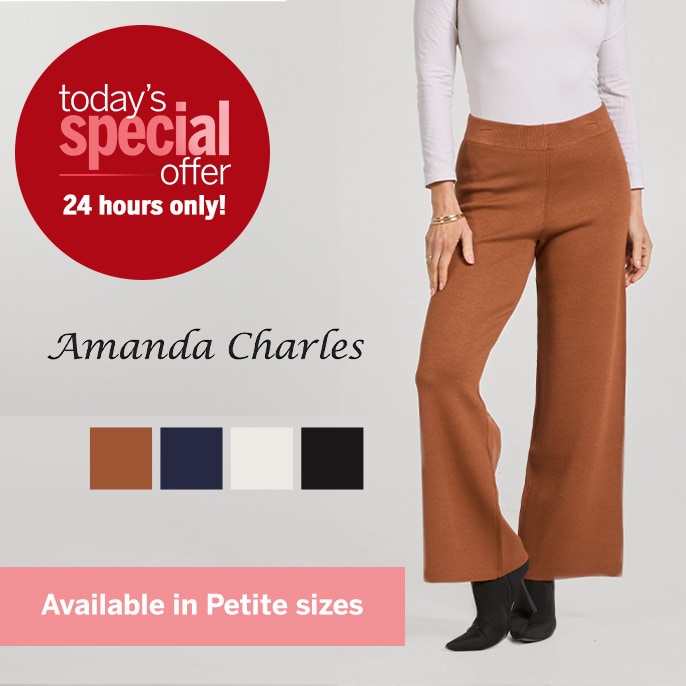 Today's Special Offer Amanda Charles Elastic Waist Knit Pant