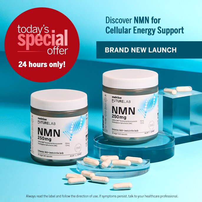 Today's Special Offer Melrose FutureLab NMN 250mg 30 Capsules Duo