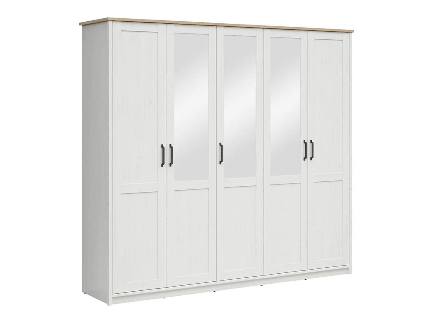 Szafa Loksa z 5 drzwiami i lustrem