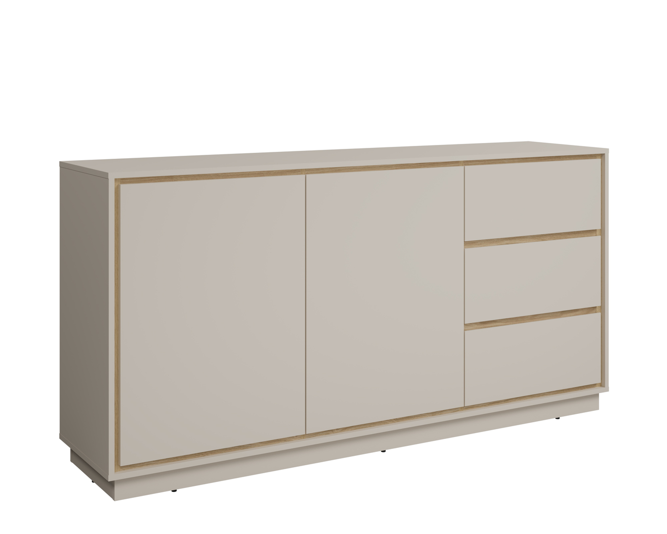 Komoda Cosme dwudrzwiowa z szufladami - Homevita - 166.6x84x40.2 - COSK03