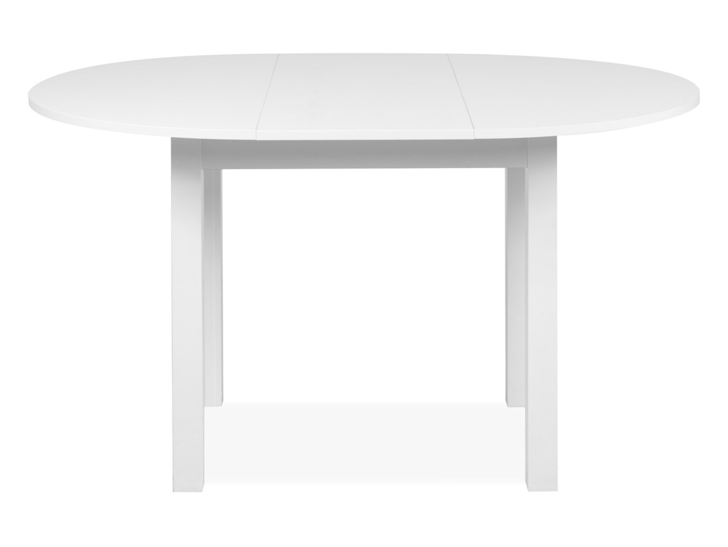 Stół okrągły rozkładany Coburg 100 - Black Red White - biały - 100x75x100 - MT_FIN-STO-COBURG-100_1