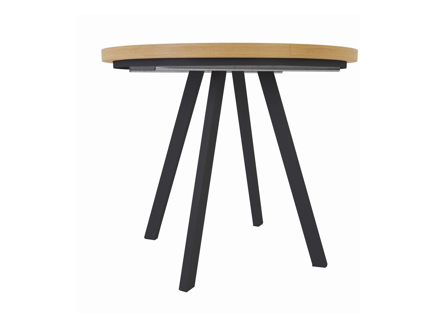 Stół rozkładany Pares 90 - Black Red White - dąb artisan / czarny - 90x76x90 - DEC/STO_PARES