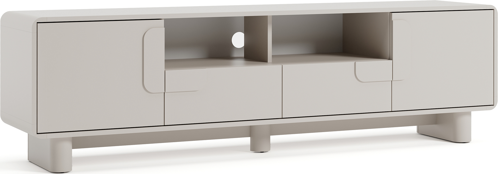 Szafka RTV Aura - Homevita - kaszmir - 180x52x38 - AURA KOMODA 2D2SZ