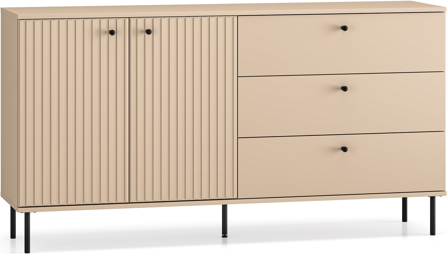 Komoda Grase - Homevita - beżowy - 160x84x40 - GRASE GRAK04