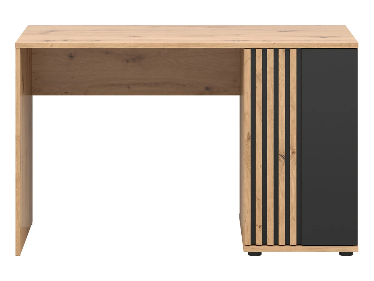 Biurko Vabres - Black Red White - dąb artisan / dąb czarny - 120x76.5x60 - S620-BIU1D