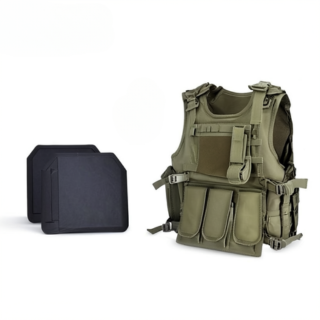 אפוד טקטי + 2 פלטות רמת מיגון 4