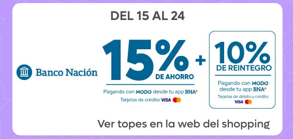 Banco nacion del 15 al 24
