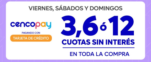 Cencopay viernes, sabados y domingos