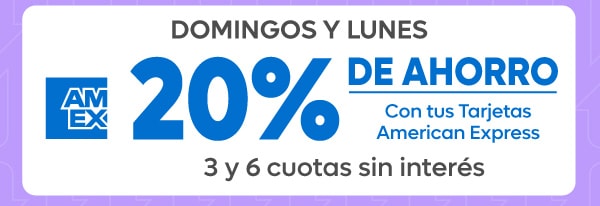 Amex domingos y lunes