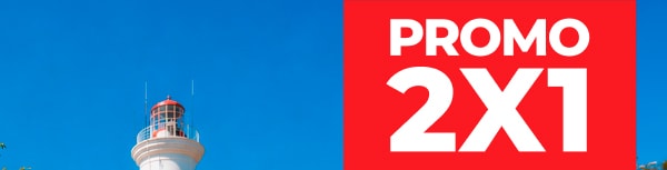 Aniversario Promo 2x1 en pasajes ida y vuelta