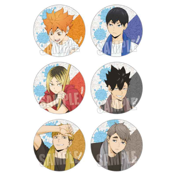 Haikyu!!: Trading Glitter Can Badge/Pool Cleaning Ver. (set of 6) 排球少年 襟章