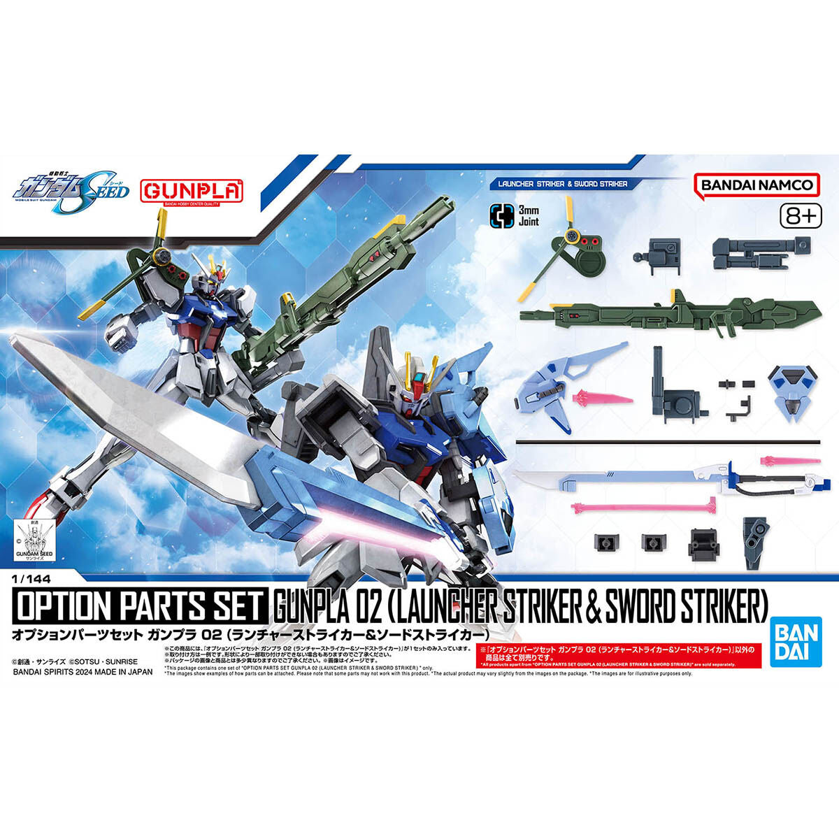 Optional Parts Set for Gunpla 02 (Launcher Striker & Sword Striker)