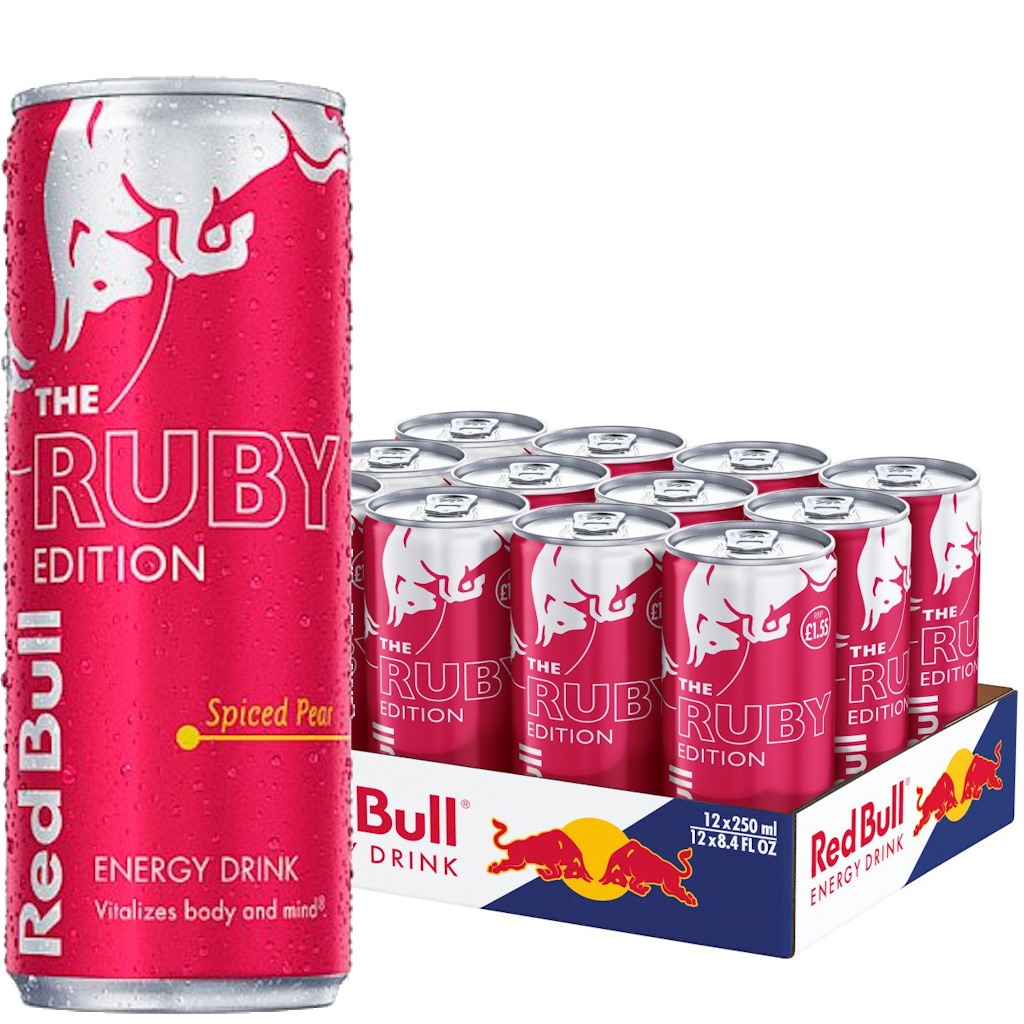 Red Bull Ruby Edition Spiced Pear Talvipäärynä energiajuoma 250ml x 12kpl