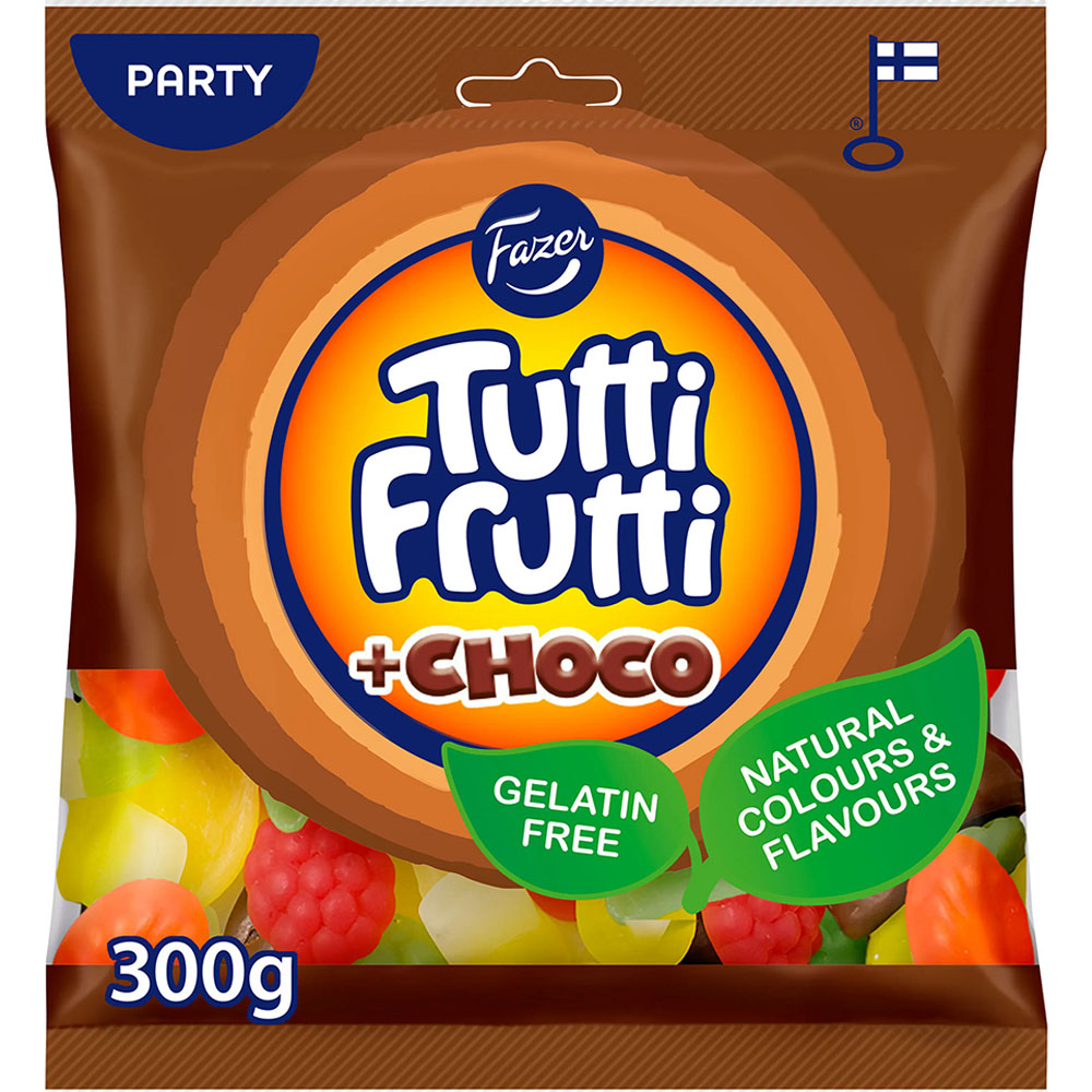 Fazer Tutti Frutti Choco karkkipussi 300g