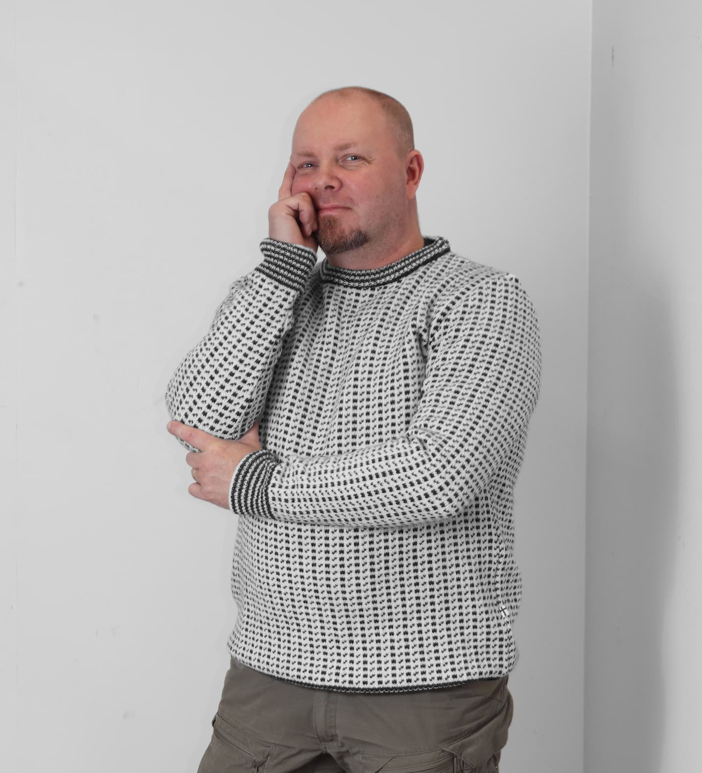 Islantilais villapaita, luonnonvalkoinen