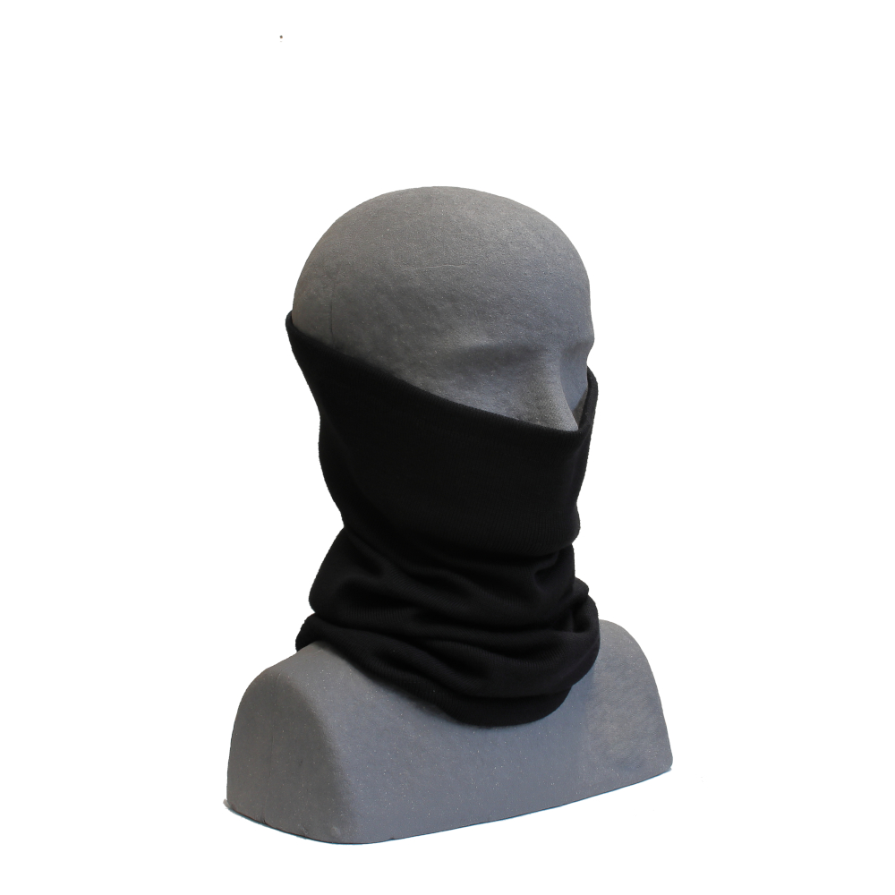 Image of U.S.E. Suomalainen paksu putkikauluri, merinovillaa, musta Musta