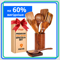Набір з 9 дерев'яних шпателів Cheer Collection