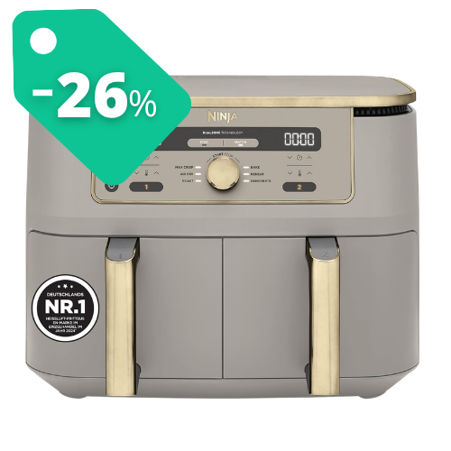Ninja Dual Zone Digital Air Fryer, 2 Drawers, 6-in-1, Hot Air Fryer