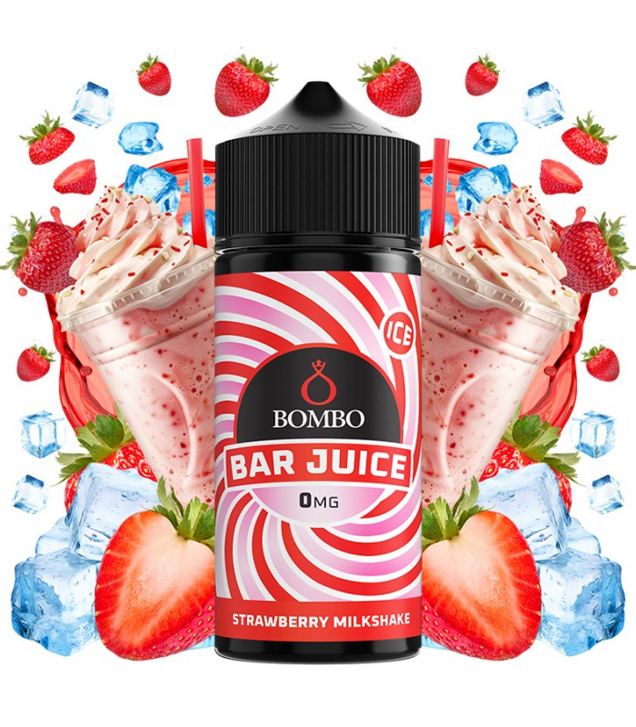 Bombo Bar Strawberry Milkshake Ice (120ml)