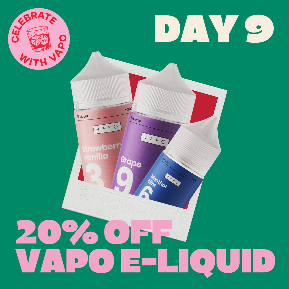 20% off VAPO E-liquid