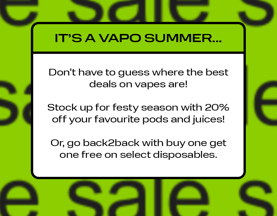 Shop VAPO's Flash Sale now!