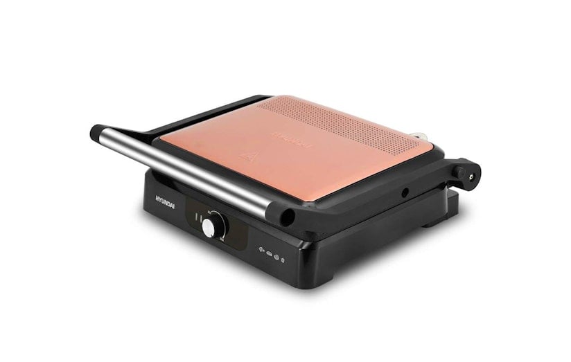 Contactgrill électrique Hyundai rosé doré (2.200 W)