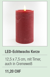 LED-Echtwachs Kerze 