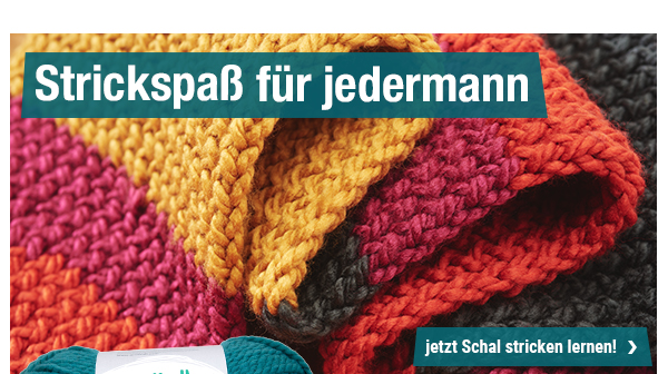 Strickspaß für jedermann - jetzt Schal stricken lernen!