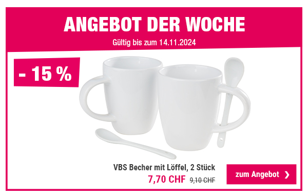 VBS Becher mit Löffel, 2 Stück