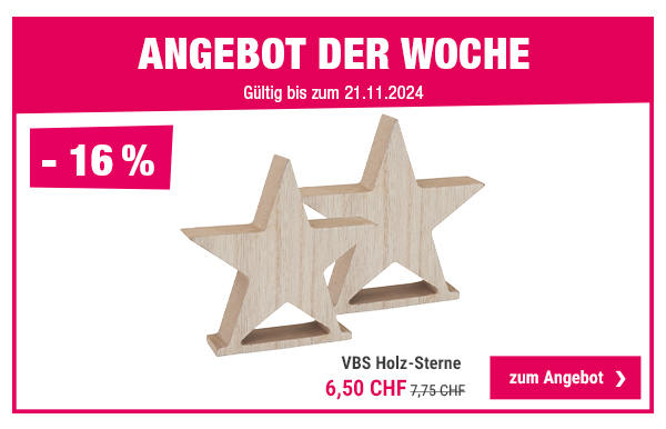 VBS Holz-Sterne