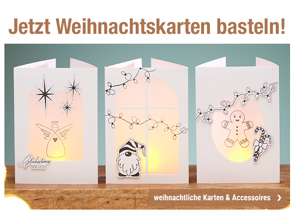 Jetzt Weihnachtskarten basteln