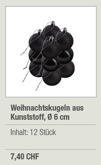 Weihnachtskugeln aus Kunststoff