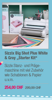 Sizzix Big Shot Plus White & Gray 