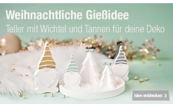 Weihnachtliche Gießidee 